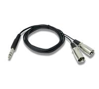 System-S Audio Y Cable 180 cm AUX 6.35 mm TRS Male to 2X XLR 3-Pin Male