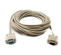 System-S D Sub Cable 10m 9 Pin Male to Female RS232 DB9 Adapter Grey