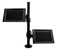 System-S Dual 360° Lockable Table Stand for iPad Mini in Black