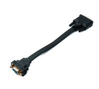 SYSTEM-S DVI D Cable 20cm 24+1 25 Pin Male to VGA 15 Pin Female Flat Panel