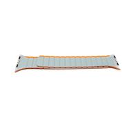 System-S Flexible Magnetic Silicone Strap 38 40 41 mm Compatible with Apple Watch Smartwatch Orange Grey, orange-grey, Eine Grösse, Classic