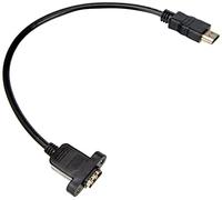 System-S HDMI Male to HDMI Input Panel Mount Adapter Cable Extension Cable 35 cm