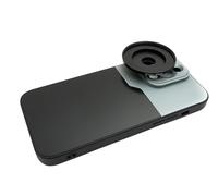 SYSTEM-S Lens Case 52 mm Compatible with Effect Lens with Thread for iPhone 14 Pro Max in Black Grey