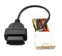 System-S OBD2 16 Pin Cable 30 cm Diagnostic Scanner Adapter for Tesla Model 3 & Y in Black