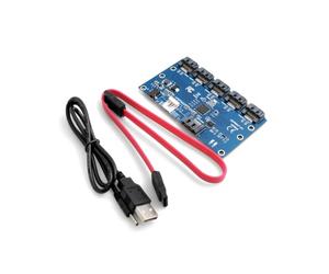 SYSTEM-S SATA 1 to 5 Port Converter Adapter JMB321 Chipset