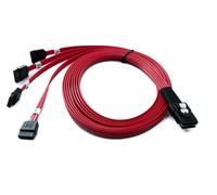 SYSTEM-S SFF-8087 Cable 100cm Mini SAS 36 Pin to 4x SATA 7 Pin for RAID