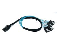 SYSTEM-S SFF-8087 Cable 50cm Mini SAS 36 Pin to 4x SATA 7 Pin for RAID