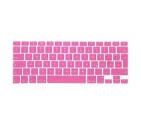 System-S Silicone Keyboard Cover QWERTZ German Keyboard Cover for MacBook Pro 13 Inch 15 Inch 17 Inch iMac MacBook Air 13 Inch Pink