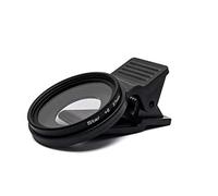 SYSTEM-S Star Filter 6 Point 37 mm Star Light Lens with Clip for Smartphones in Black