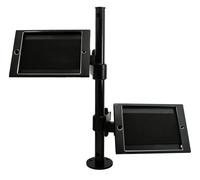 SYSTEM-S table stand dual 360° holder lockable for iPad mini in black