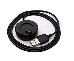 System-S USB 2.0 Cable 100 cm Charging Cable for Garmin Venu 1 2 2S SQ Lily Smartwatch Black