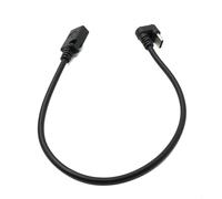 System-S USB 3.1 Cable 30cm Type C Male to 2.0 Mini B Female 180° U Turn Angle Adapter