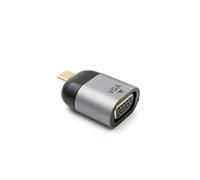 System-S VGA Adapter Female to USB 3.1 Type C Male Cable in Grey