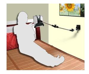 System-S Wall Mount Bracket Swivel Arm Flexible Mount Stand Universal for iPad Pro 12.9 Inch