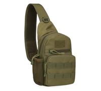 System Shoulder Bag Double Zipper Outdoor Jogging Bag Breathable Backing Fishing Chest Pack Crossbody Pack Men Sling Bag Urban Commuting Men