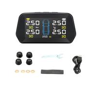 System tms - Wireless Tire Pressure Monitor, Real-Time Digital Display, Sensor Alert, Vehicle Safety Device | Car Truck SUV Automatic Pressure Detection Monitoring System For Road Travel Safety