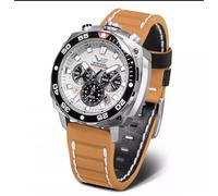 Vostok Europe Systema Periodicum Men's Quartz Chronograph Watch 20ATM K1 Mineral Glass with Interchangeable Strap, Oxygen, Strap.