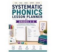 Systematic Phonics Lesson Planner: Reading Intervention, Student Progress Monitoring & Decodable Text Tracking (Grades 3-5),125 Pages,2026 Edition