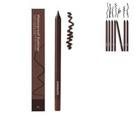 Systemous Eyeliner Pencil,2 in 1 EYE LINer and Eyebrow Pencil, Waterproof Eyeliner Duo Sharpenable Eye Pencils,Systemous E-ye Liners Plum,Eye Liner,Smooth and Easy to Color,No Smudging (Chocolate)