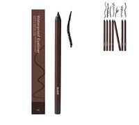 Systemous Eyeliner Pencil,2 in 1 EYE LINer and Eyebrow Pencil, Waterproof Eyeliner Duo Sharpenable Eye Pencils,Systemous E-ye Liners Plum,Eye Liner,Smooth and Easy to Color,No Smudging (Black)