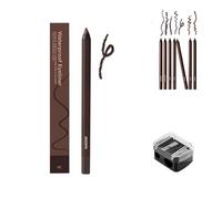 Systemous Eyeliner Pencil, Systemous Waterproof Eyeliner Duo Sharpenable Eye Pencils, Systemous Eye Liner Plum,24 Hr Waterproof Sharpenable Eye,2 in 1 Eye Liner and Eyebrow Pencil, Smooth (Brown)