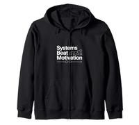Systems Beat Motivation Entrepreneur Zip Hoodie