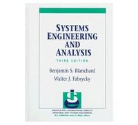 Systems Engineering and Analysis