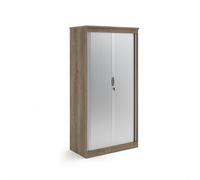 Systems horizontal tambour door cupboard 2000mm high - Nebraska Oak
