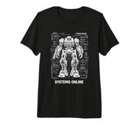 Systems Online - Tactical Mech Blueprint T-Shirt Premium T-Shirt