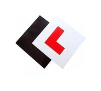 SystemsEleven PACK OF 2 Magnetic SECURE LEARNER DRIVER L PLATES EXTERIOR CAR BIKE Magnetic L Plates for Learner Drivers Ideal for Provisional Drivers, Motorcycle Riders, and Moped Riders.
