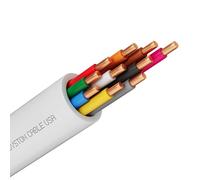 Syston 18/10 Thermostat Doorbell HVAC Heating Control Cable Wire, 100% Solid Copper Conductors CL3R/FT4/CMR Riser-Rated UL/ETL Listed, UV Resistant RoHS for Indoor/Outdoor Low Voltage Applications Use