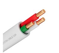Syston 18/3 Thermostat Doorbell HVAC Heating Control Cable Wire, 18 AWG 3 Conductors 100% Solid Copper Conductors CL3R/FT4/CMR Riser-Rated, UV Resistant RoHS for Low Voltage Applications Use