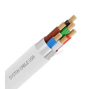 SYSTON 18/6 Fire Security Theft Station Sound Alarm Control Cable Wire Plenum Rated CMP/CL3P Shielded 100% Copper Stranded UL/ETL UV Resistant RoHS for Indoor/Outdoor Low Voltage Applications