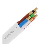 SYSTON 22/6 Fire Security Sound Alarm Control Cable Wire, 22 AWG 6 Conductors 100% Stranded Copper, Plenum-Rated CMP/CL3P Unshielded, UL/ETL Listed, for Indoor/Outdoor Low Voltage Applications Use