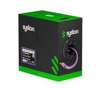Syston Cat 6e Ethernet Network Cable - 500 FT, 600MHz 23AWG 4pr UTP Solid Bare Copper Wire Indoor/Outdoor Use, Bulk No Ends 10 Ft to 1000 Ft Available, RoHS Heat Resistant Riser Rated - CMR