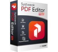 Systweak PDF Editor - Software für Windows - 1 PC, 1 Jahr | PDFs anzeigen, erstellen, bearbeiten, schützen und signieren | Zusammenführen und Aufteilen (nur per E-Mail-Versand - in 2 Stunden, ohne CD)