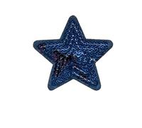 SYSUII 10 Pieces Star Embroidered Patches for Iron-On Sew-On Patches Applique for Hat, Jeans, Jackets, Backpacks, DIY Accessories, Navy Blue