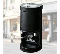 SYSXLT 58mm Espresso Tamper, Adjustable Depth Coffee Tamper with 5-30kg Pressure 304 Stainless Steel Palm Tamper Tool for Professional Barista(Black,ScrewThread)