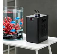 SYSXLT Aquarium Chiller, Quiet Fish Tank Water Cooler, 5-40℃ Adjustable Temp With Water Pump & 3M Pipe for Reef Coral & Water Plants(300L(79gal))