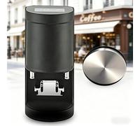 SYSXLT Spring-Loaded Coffee Tamper 58mm Espresso Press Adjustable 1-3 Tamp Times Easy Clean Barista Tool for Coffee Shops Home(Black,Plainweave)