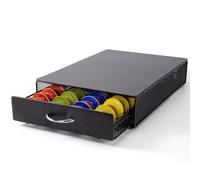 SYSYLY Coffee Pod Holder,Coffee Pod Storage Drawer For Dolce Gusto Pods,Max. Capacity 40 - Coffee Machine Stand With Coffee Pod Organizer.