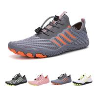 SYT-MD Bronoir Grounding Shoes with Copper, Hike Barefoot Footwear Shoes for Women Men, Non-Slip Orthopedic Hikes Shoes(Gray-A,6 UK)