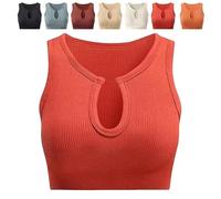 SYT-MD Getheyshape Shape Me up Crop Top, Women's High-Strength Shockproof Bra, Anti-Sagging Gathered Beautiful Back(Red,L)