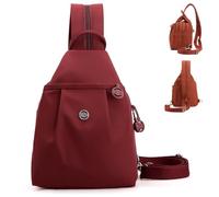SYT-MD Waterproof 2-Way Commuter Bag, 3 in 1 Anti-Theft Travel Tote Bag, Oxford Convertible Shoulder Anti-Theft Travel Bag(Wine)