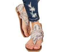 Sytaun Women Fashion Summer Leopard Snake Zebra Print Zipper Beach Sandals Flat Shoes Fashion Retro Women's Sandals Snake Print# 43