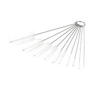 Sytauuan Cleaning Brush,10Pcs Nylon Spray Set Test Tube Bottle Straw Washing Cleaner Kit - White