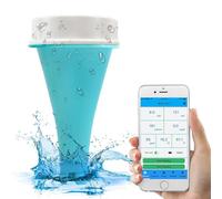 SYTEH Bluetooth Swimming Pool Water Tester, EC/Salinity/pH/ORP/Temperature/Chlorine Meter, Smart Pool Monitor Water Tester for Pools, Hot Tubs, & Swim Spas, Aquarium, Laboratory