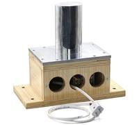 SYTEH Electric Guitar Rib Bending Iron, Violin Luthier Making Tools with Wooden Base, Aluminum Oval Soldering Iron Tip 14cm High, Adjustable Temperature Max 150℃, for Guitar Tool Heating Bending