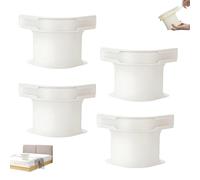 Sythrix 4 Pieces Bed Sheet Holder With Lock Strips Non - Slip Durable & Invisible Bed Sheet Clips, Removable Fitted Sheet Corner Holders, Sheet Holders for Bedding, Mattress Protectors, Blankets