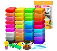Sythrix Air Dry Clay 36 Colors, Modeling Clay for Kids, DIY Air Drying Clay Nodelling Clay Kit with Air Dry Clay Tools, Non-Sticky & Super Light Magic Clay Arts Crafts Gift for Boys Girls Kids